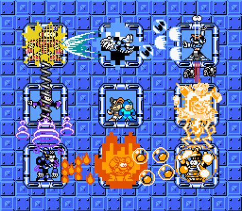 mega man 7 weakness chart.